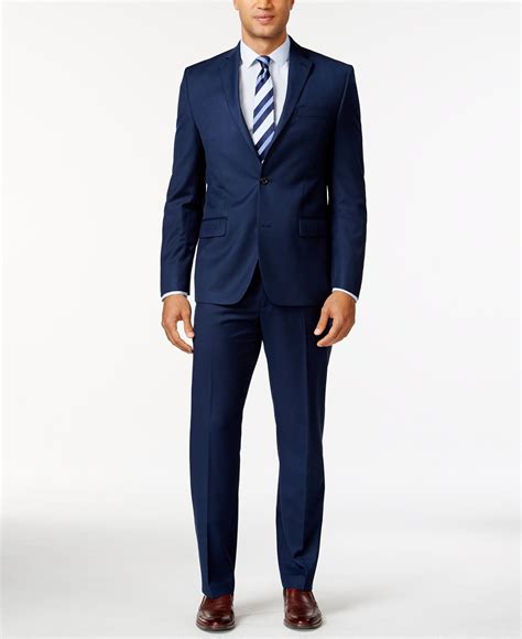 michael kors blue solid classic fit dress pants|Michael Kors jogger suit.